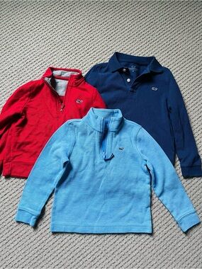 Vineyard Vines boys set of 3! Pullovers and polo